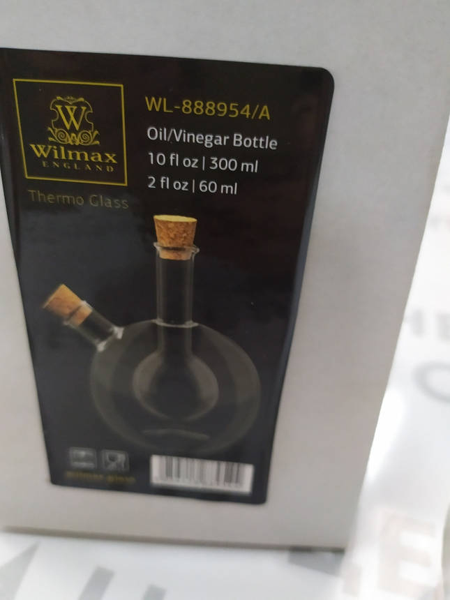 Ємність для олії/уксусу подвійна скляна 300/60мл. Wilmax Thermo WL-888954/A, фото 3