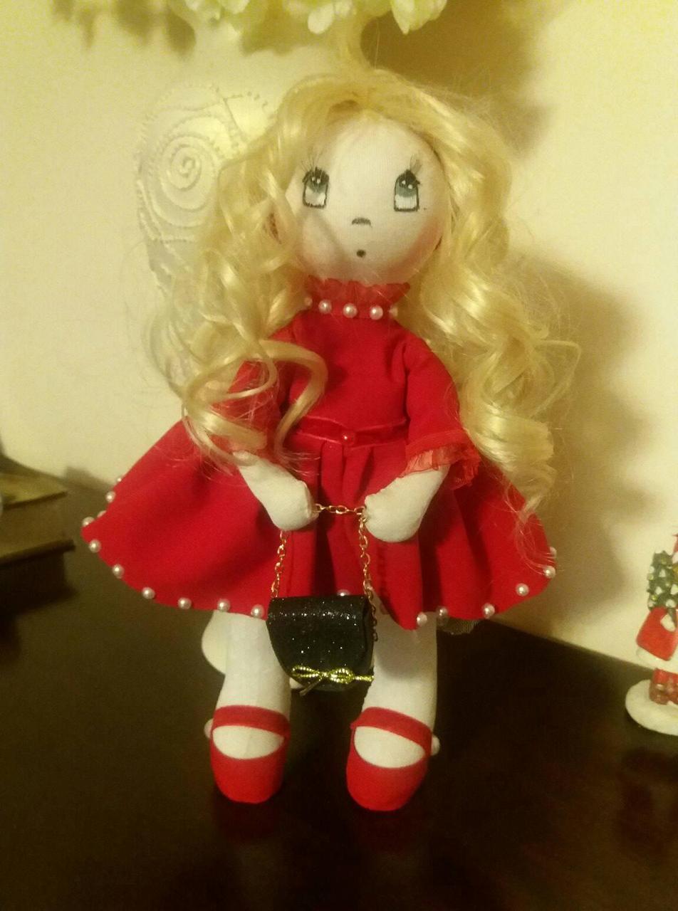 Авторська робота лялечка Блондиночка, фото 1