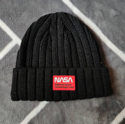 Шапка NASA чорна, фото 1