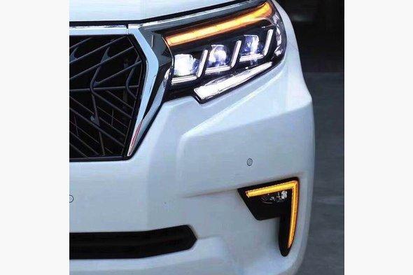 Передня оптика Lexus-design-3-LED (2017+, 2 шт) Toyota LC 150 Prado