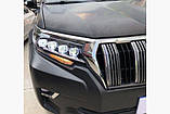 Передня оптика Lexus-design 4-LED (2017+, 2 шт) Toyota LC 150 Prado, фото 3