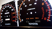 Шкалы приборов Toyota Camry SV20/21