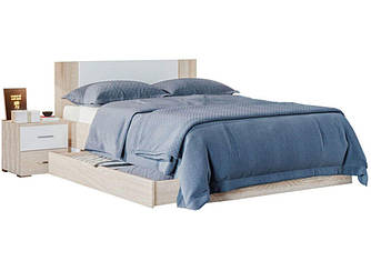 Ліжко 2-СП 180х200 з ящиком Лілея Сонома/ Білий Світ Меблів