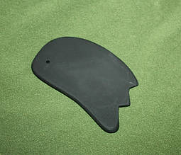 Скребок шунгіт Гуаша Бянь Ши лапка 3х-пала