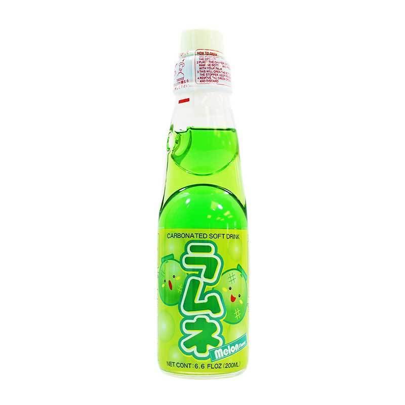 Японська газована вода з кулькою Ramune Melon 200ml