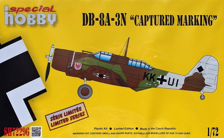 Пластикова модель 1/72 Special hobby 72296 легкий бомбардувальник Douglas DB-8A-3N German 'Captured Marking'