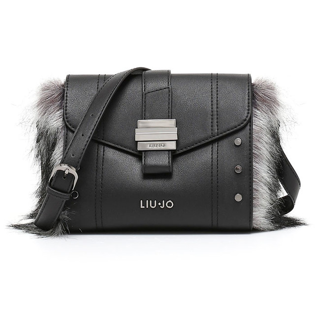 Grafite Fur Bag Black Liu Jo Grafite Fur Bag Black Liu Jo