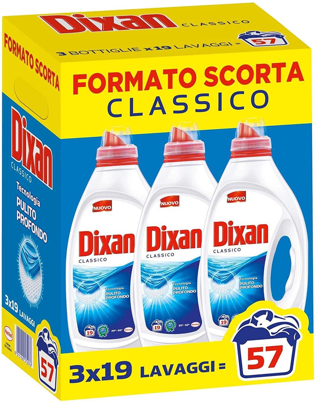 Гель для стирки универсального белья Dixan Classico 57 стир