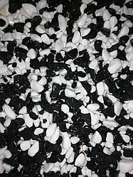 Грунт обкатаний для акваріума базальт мікс (чорно-білий) 5-12 мм 1 кг