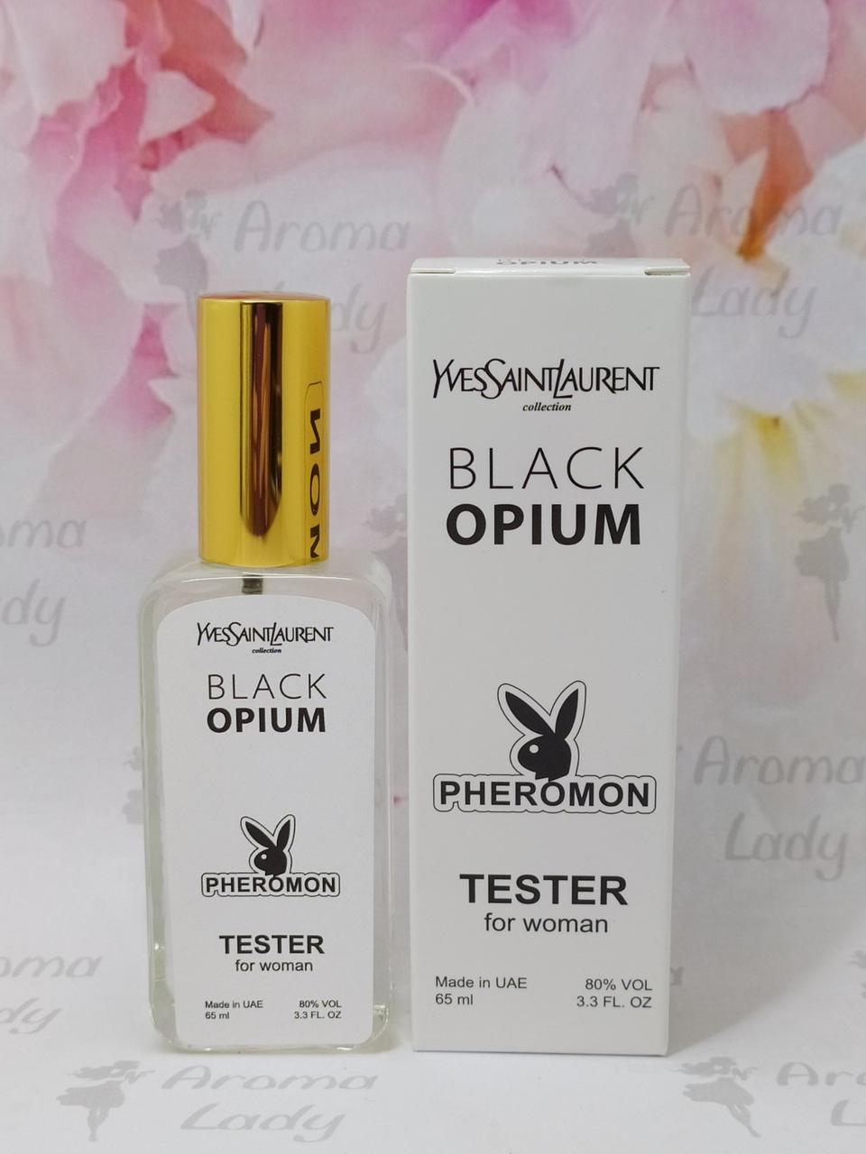 Тестер з феромонами жіночий Yves Saint Laurent Black Opium (Ів Сен Лоран Блек Опіум) 65 мл, фото 1