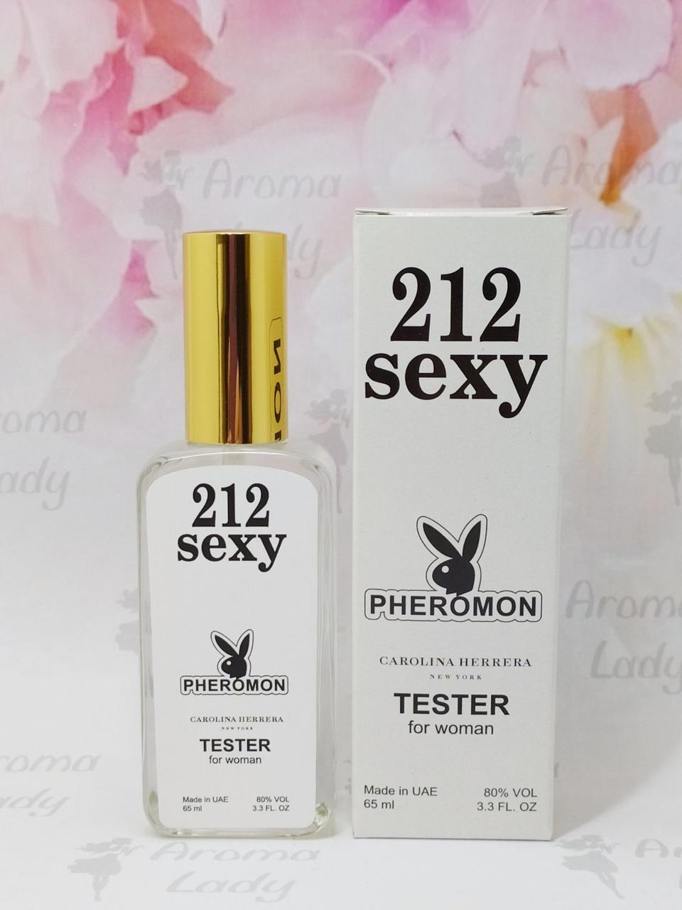 Тестер з феромонами жіночий Carolina Herrera 212 Sexy (Кароліна Херрера 212 Sexy) 65 мл, фото 1
