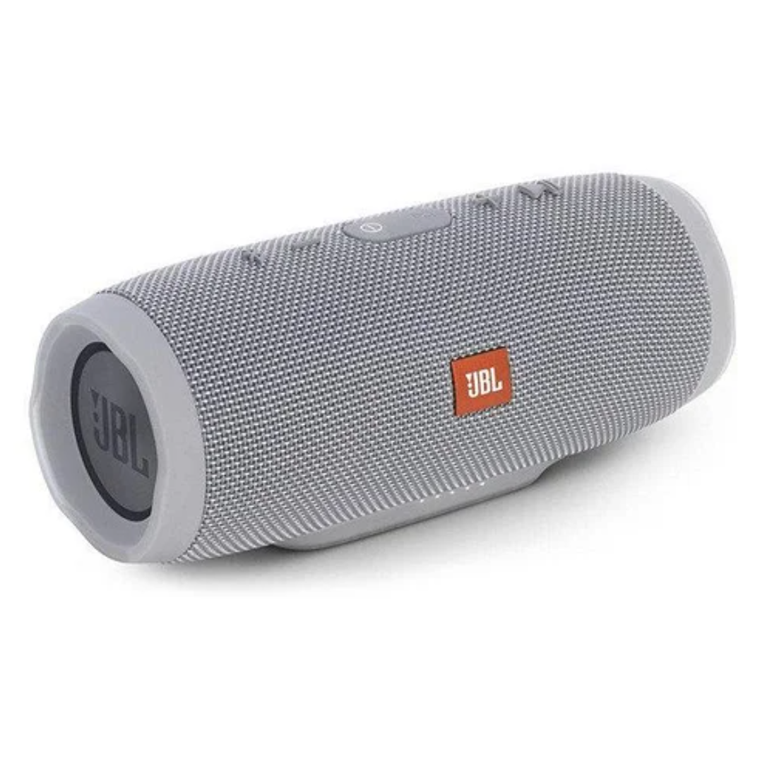 Портативна бездротова Bluetooth колонка павербанк з MicroSD-картою пам'яті, FM-Radio JBL CHARGE 3 Сірий