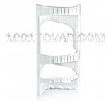 Полиця у ванну кутова пластикова біла 28 х 17.5 х 45 см Туреччина, фото 2