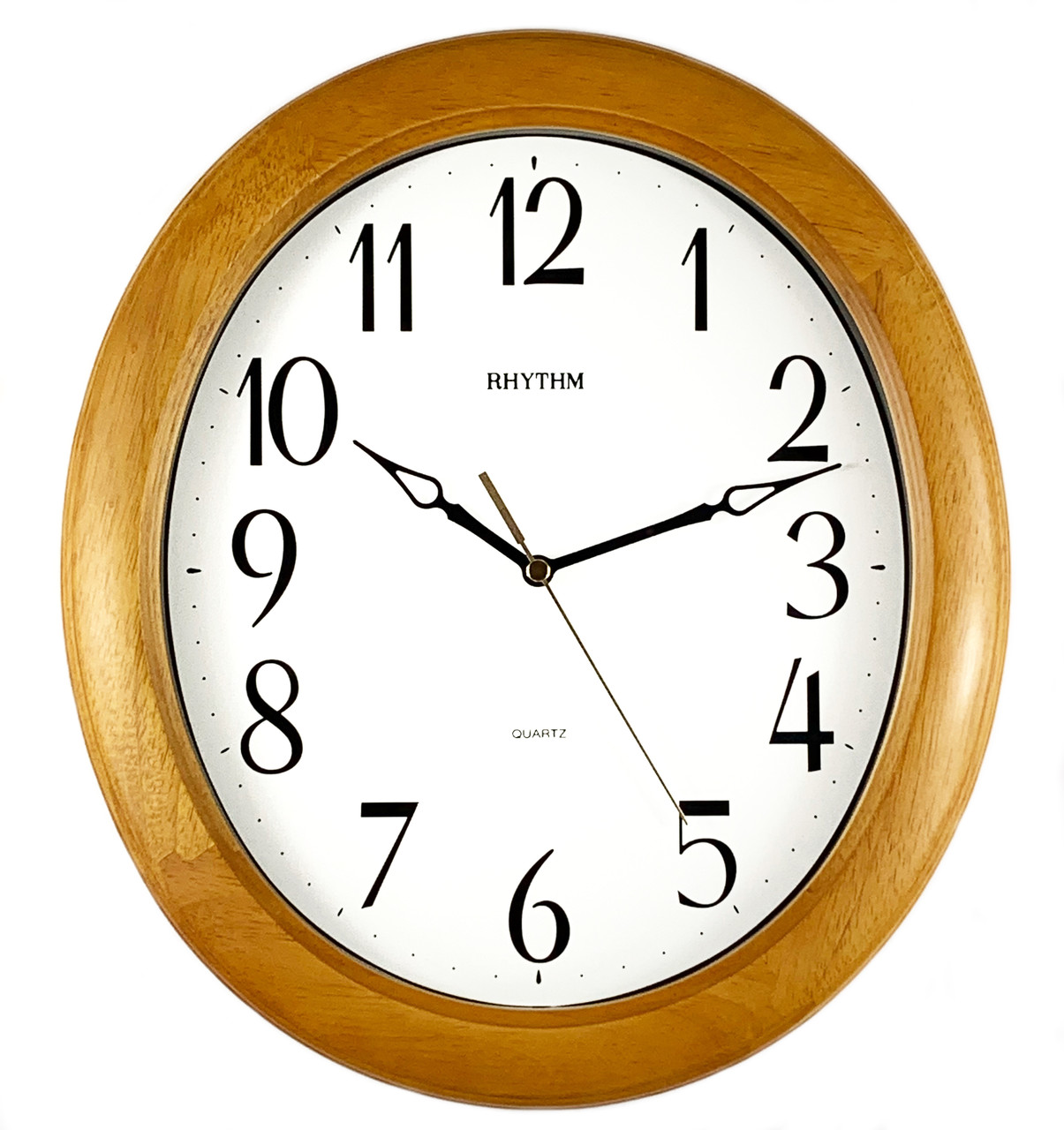 Настінний годинник RHYTHM CMG271NR07 дерев'яний, фото 1