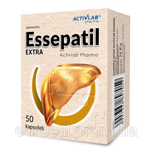 ESSEPATIL EXTRA 50капс ессенціале форте фосфоліпіди для лікування печінки ессентиале, детоксикація, цироз, Польща