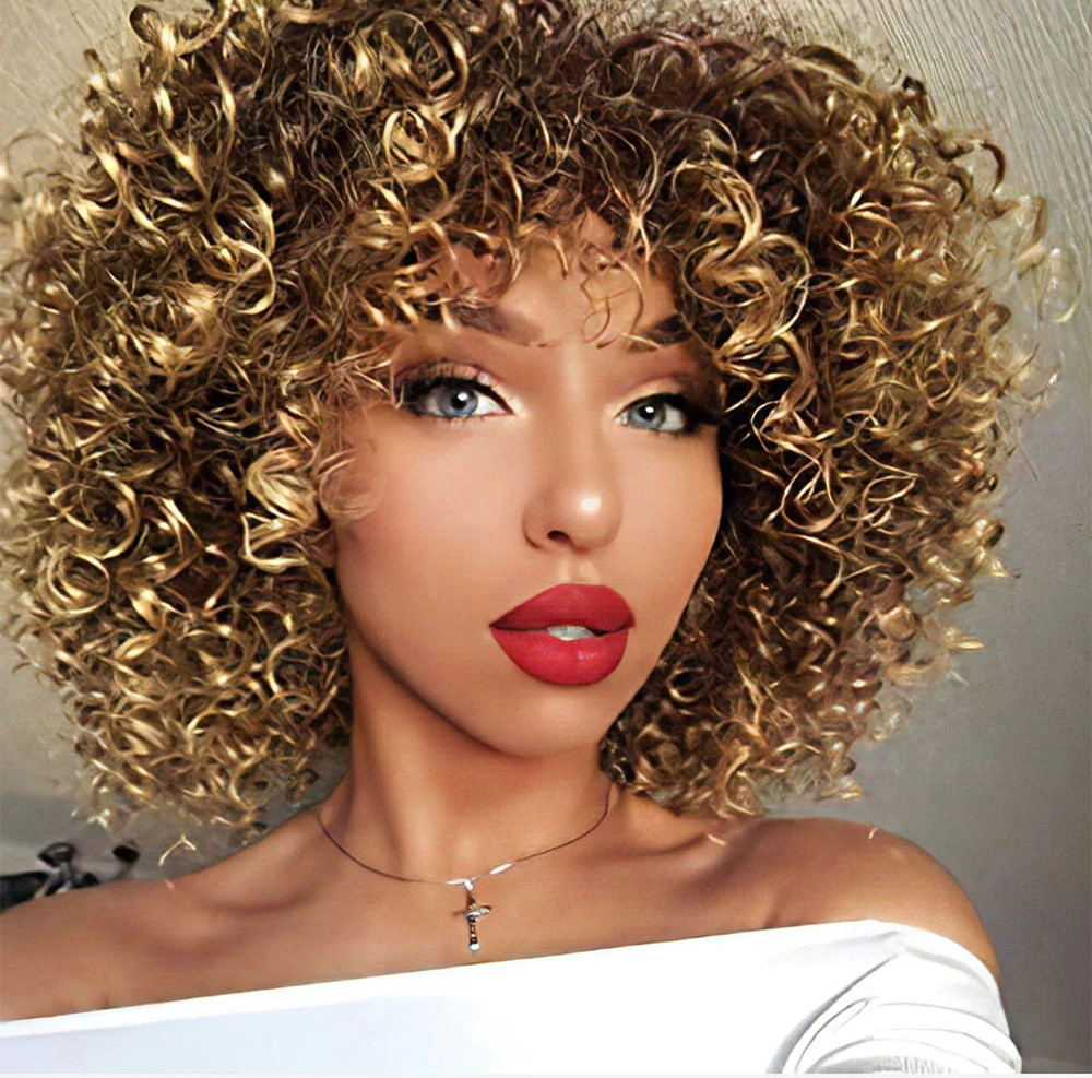 Перука кучерява, афро перука кучерява, фото 1
