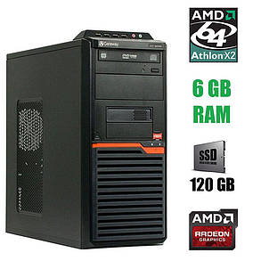 Acer DT55 Tower/Athlon II X2 215 (2 ядра по 2.7 GHz) / 6 GB DDR3 / 120 GB SSD / AMD Radeon HD 7470 1 GB, фото 1