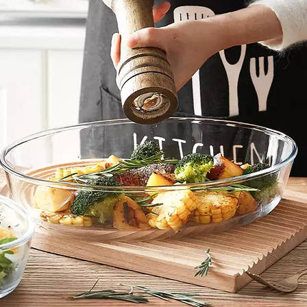 Скляне овальне блюдо з високими бортиками 3л PYREX ESSENTIALS, фото 1