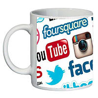 Кружка Социальные Сети SuperCup (чашка-SC-CC004-1)