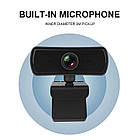 Вебкамера 2K USB Full HD (2560х1440) з автофокусом вебкамера з мікрофоном для ПК комп'ютера UTM Webcam, фото 7