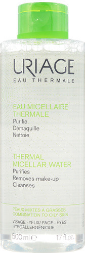 Міцелярна вода Урьяж для комбінованої і жирної шкіри Uriage Thermal Micellar Water Combination Oily 500мл, фото 1