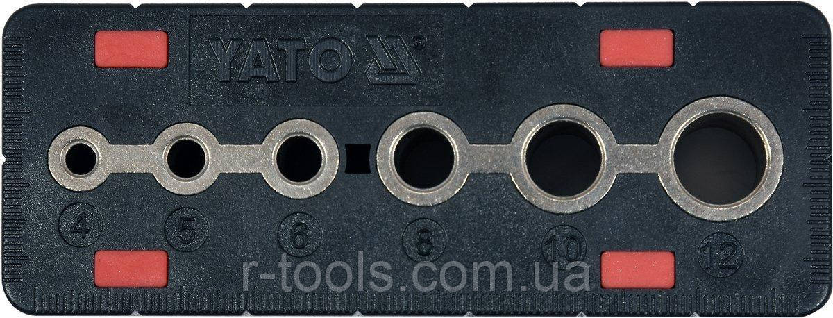 Шаблон для сверления отверстий 4-12 мм YATO YT-39700: продажа, цена в ...