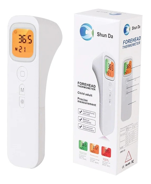 Термометр Дитячий електронний безконтактний інфрачервоний термометр для тіла Shun Da OBD-02