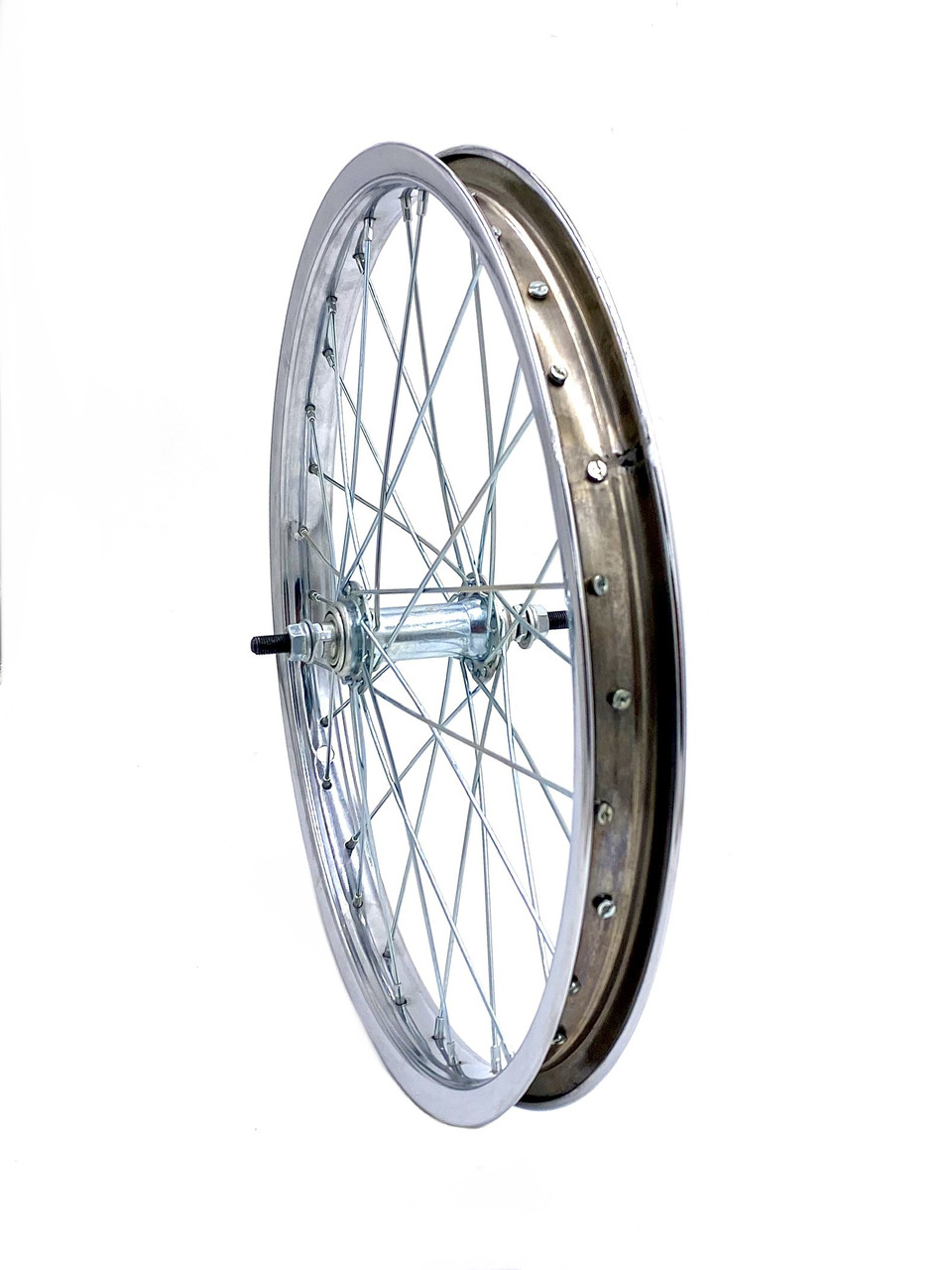 Дитяче велосипедне колесо переднє 12 дюймів КОМПЛЕКТ обід, спиця, втулка