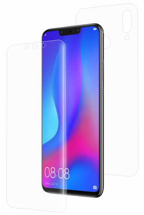 Гідрогелева захисна плівка на HUAWEI Nova 3 на весь екран прозора, фото 1