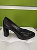 STTOPA Розміри 33,34,35,36,41,42,43,44. Туфлі великих розмірів шкіряні. Каблук 8 см. 151-3344-8 Чорні, фото 6