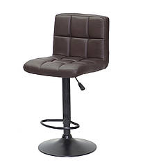 Барний стілець Arno Bar BK - Base коричневий екокожа на чорній базі з підніжкою з регулюванням висоти