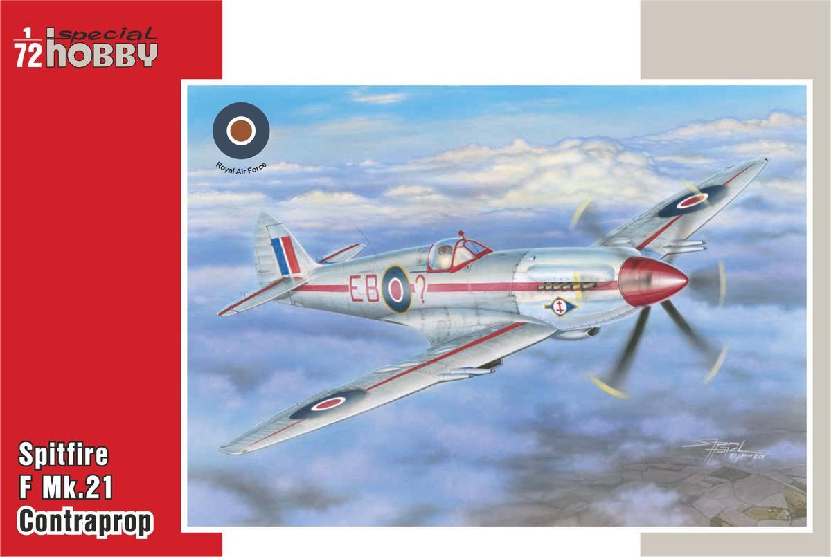 Пластикова модель 1/72 Special hobby 72318 Британський винищувач Supermarine Spitfire Mk.21 Contraprop