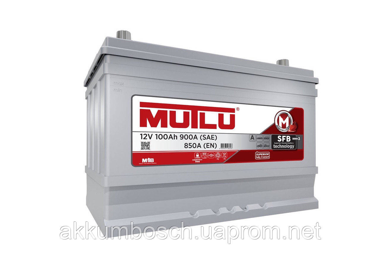 Аккумулятор Mutlu SFB серия 3 АЗИЯ 100А/ч (Прямой) + леаый, цена 4640 ...