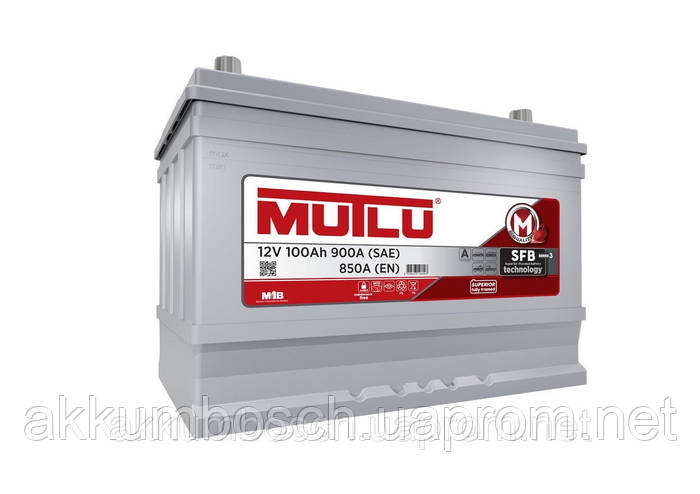 Аккумулятор Mutlu SFB серия 3 АЗИЯ 100А/ч (Прямой) + леаый, цена 4640 ...