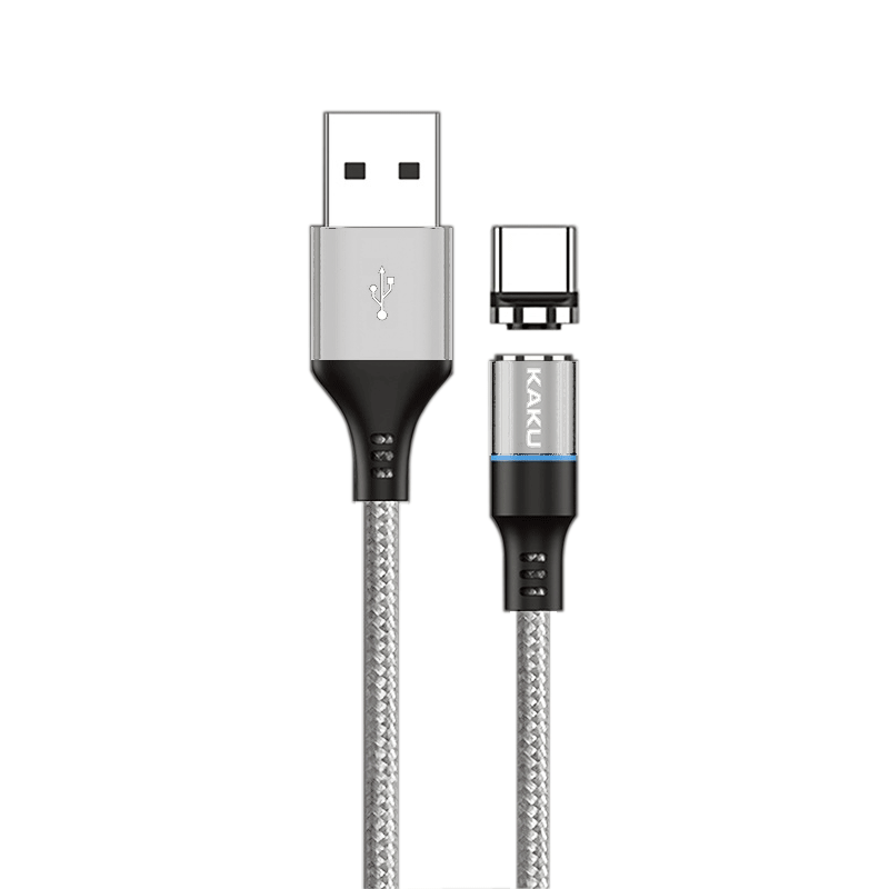 USB магнітний кабель Kaku KSC-194 USB Type-C 1m - Silver