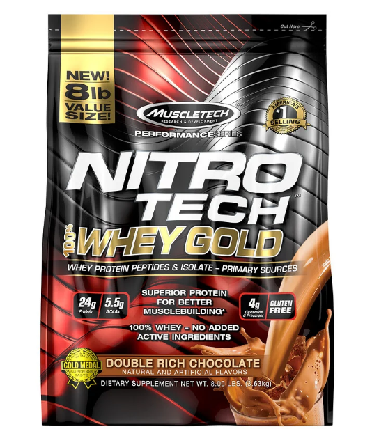 MuscleTech Nitro-Tech 100% Whey Gold 3630g