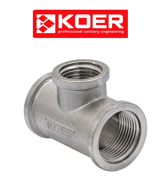 Трійник редукційний 1"×3/4"×1" ВВВ KOER KF.T100810F