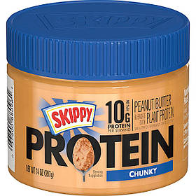 Арахісова паста Skippy Chunky Peanut Butter Blended with Plant Protein 397g