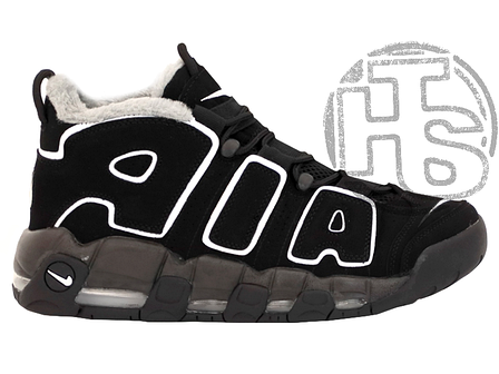 Мужские кроссовки Nike Air Uptempo Winter Black/White (с мехом) 414962- 002 - купить по лучшей цене с доставкой по и СНГ "Интернет-магазин "High-Top Store"" - 797261611