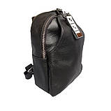 Рюкзак жіночий чорний шкіряний міський, фото 5