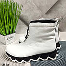 Шкіряні білі зимові черевики. Тільки 36 р-р, фото 9