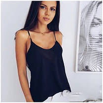 Топ майка на тонких бретелях софт, фото 4