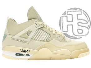 Жіночі кросівки Air Jordan 4 Retro Off-White Sail Muslin-White CV9388-100