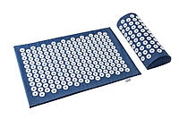 Аплікатор Кузнєцова килимок 40×55×1 см + Валик 36×15×8 см Universal (Синій)