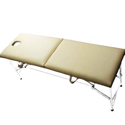 Складаний - масажний стіл - "Комфорт-Автомат з Люверсом" Еко-Шкіра 185*60*75 Беж