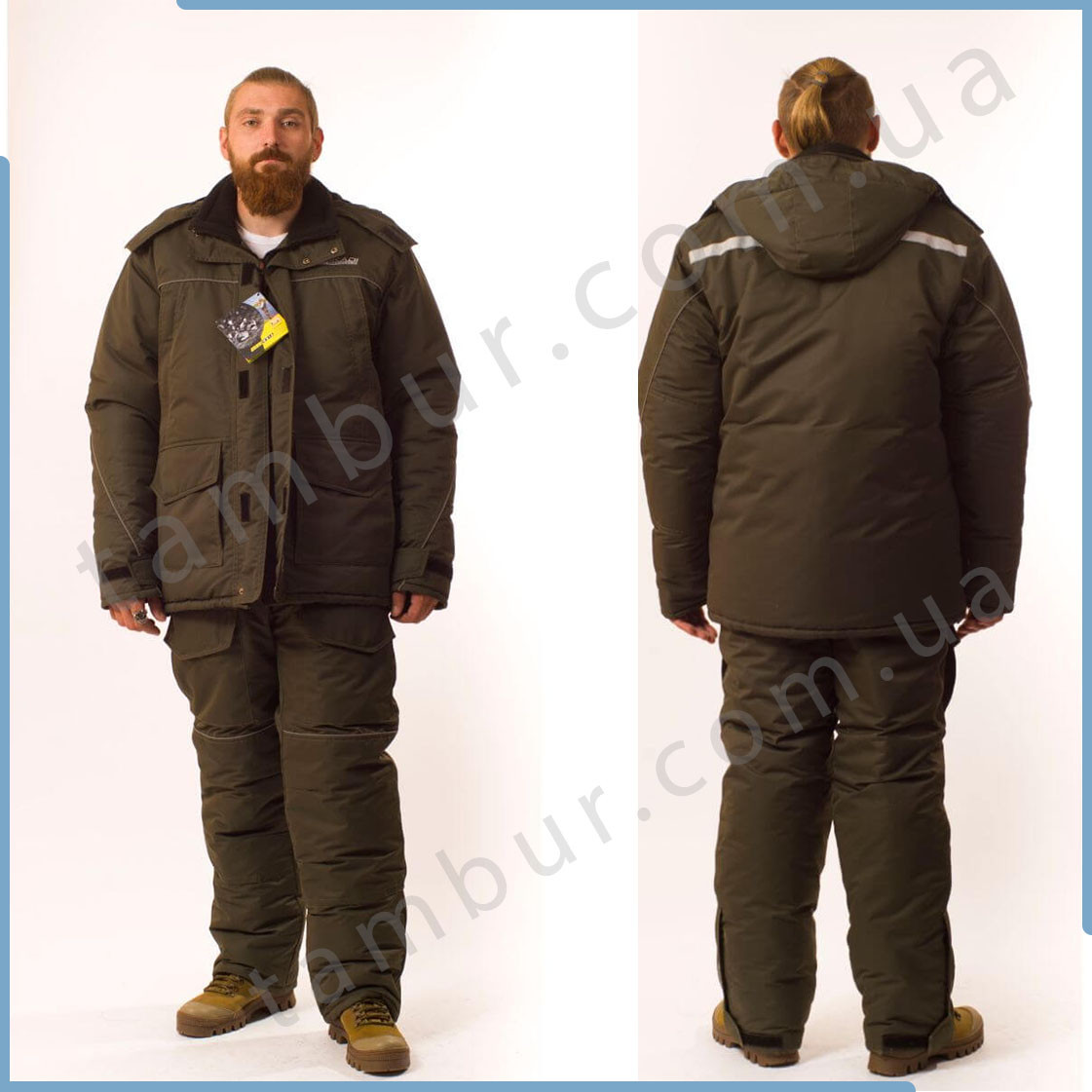 Зимовий костюм для риболовлі та полювання SnowMax Gray (елітний)