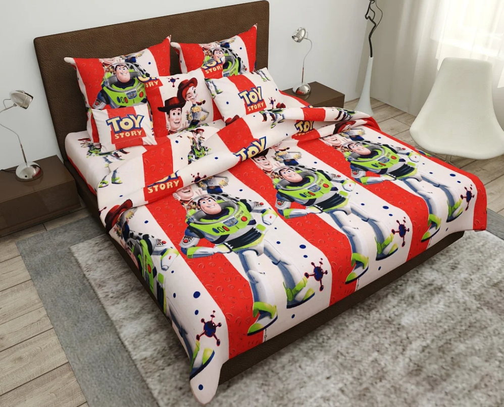 Дитяча постільна білизна "TOY STORY" полуторна 150*220 бавовна (15307)