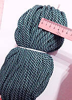 Шнур декоративный текстильный витой 6-7 мм. Сіро-синій. Туреччина . Ціна за 1 метр