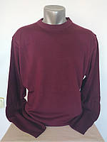 Мужской свитер большого размера 4XL, шерстяной бордовый L.O.N.N