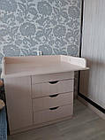 Комод сповивальний 4+1 софт дуб молочний, фото 2
